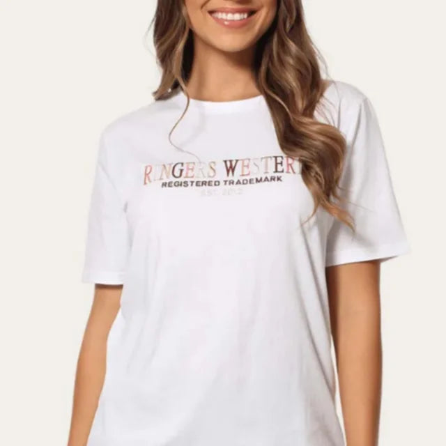 Ringers Western Women's Bells Loose Tee White