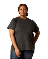 Ariat Womens Rebar Cotton Strong HQ SS T-Shirt Charcoal Heather