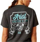 Ariat Womens Rebar Cotton Strong HQ SS T-Shirt Charcoal Heather