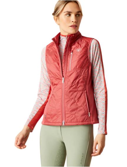 Ariat Womens Fusion Insulated Vest Slate Rose