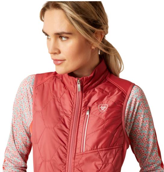 Ariat Womens Fusion Insulated Vest Slate Rose