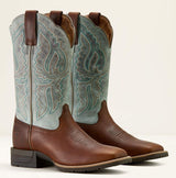 Ariat Womens Hybrid Ranchwork Peanut/Worn Denim