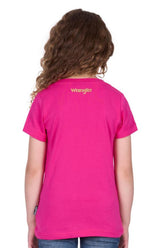 Wrangler SS25 Girls Delila SS Tee Hot Pink